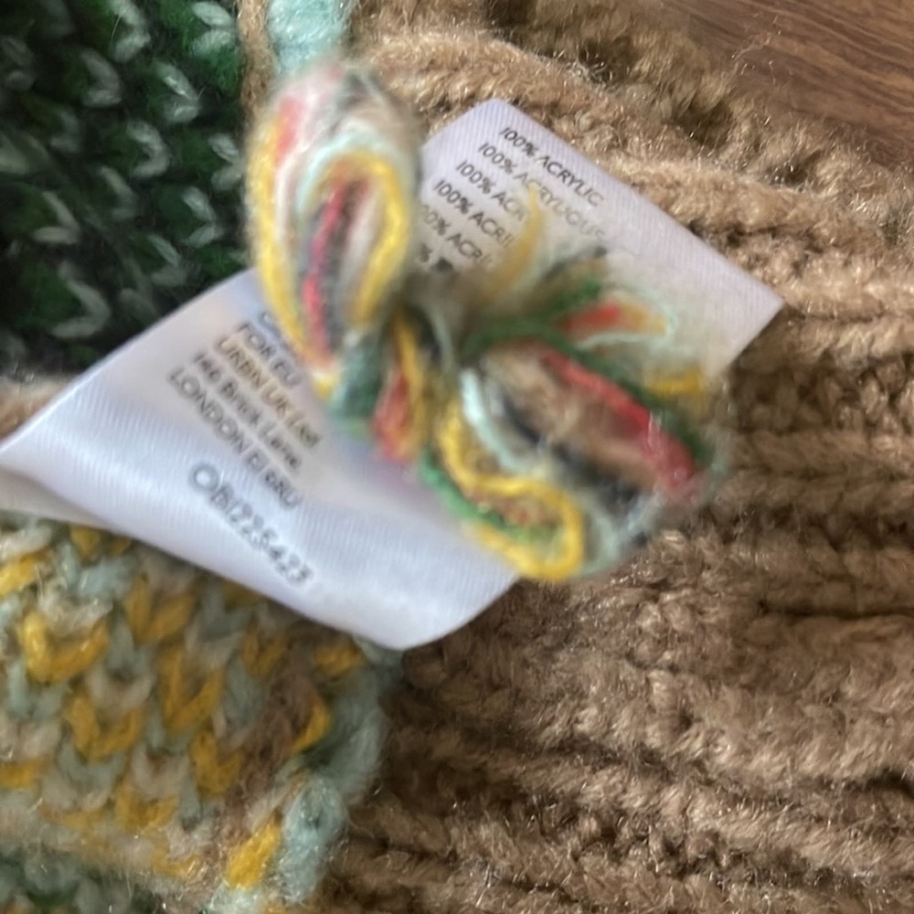 Anthropologie Carlotta Shawl Oversized Cardigan Fair Isle Sweater Sz M/L - Picture 8 of 8